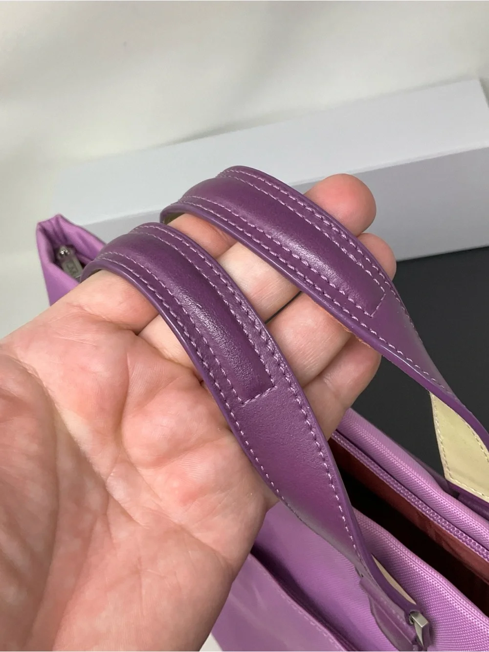 Tumi ballistic nylon Lavender and purple briefcase/satchel